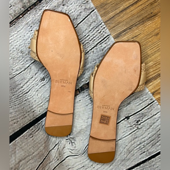ALEXANDRE BIRMAN-Clarita Woven Leather Slide Sandals-36.5 - Picture 5 of 7